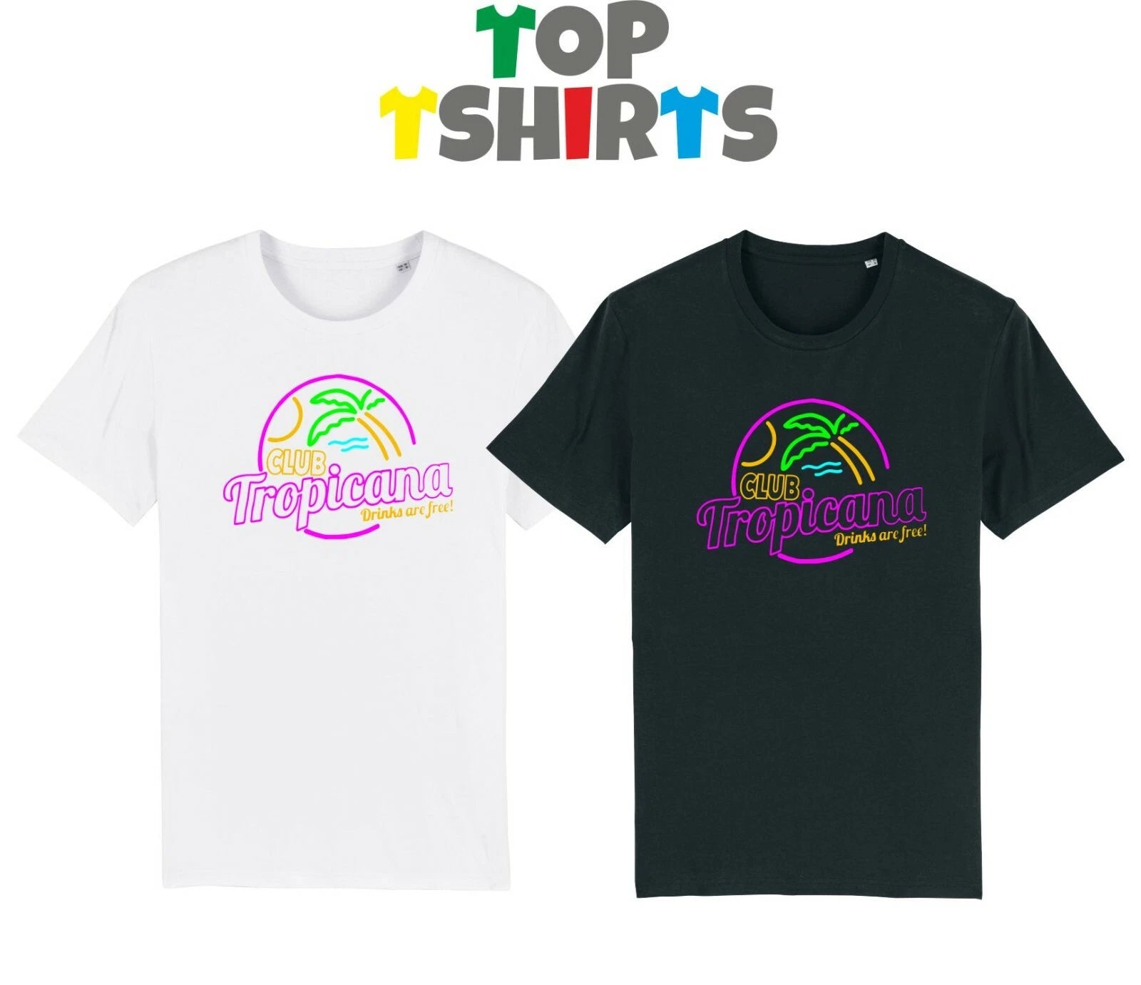 Adult Club Tropicana T-Shirt George Michael 80s Disco Party Music Wham Pride
