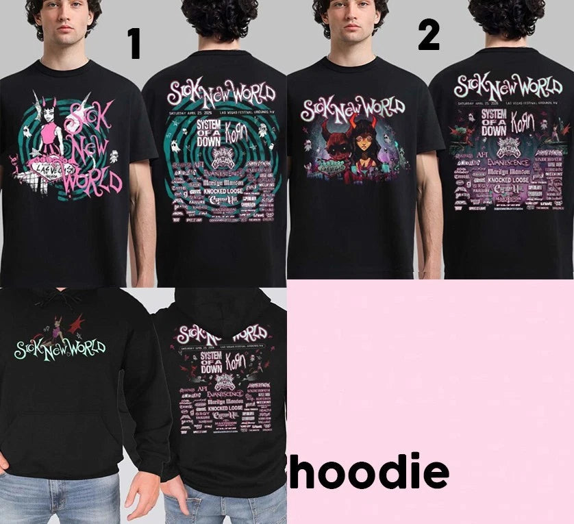 Sick New World Las Vegas 2026 Festival Merch At Las Vegas Hoodie, T-shirt