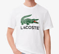 Lacoste Men's Signature Print Cotton Jersey Short Sleeve Crewneck T-Shirt