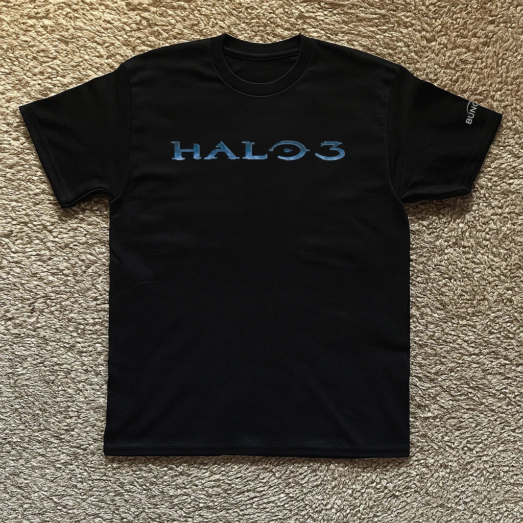 Halo 3 Promo Shirt Unisex Heavy Cotton Tee Gaming T-Shirt Bungie Logo