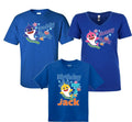 Star Baby shark Mommy Shark Daddy shark Family matching Blue shirts birthday