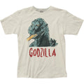 Godzilla Godzilla Vintage Style Mens T Shirt Classic Monster Movie Tee Natural