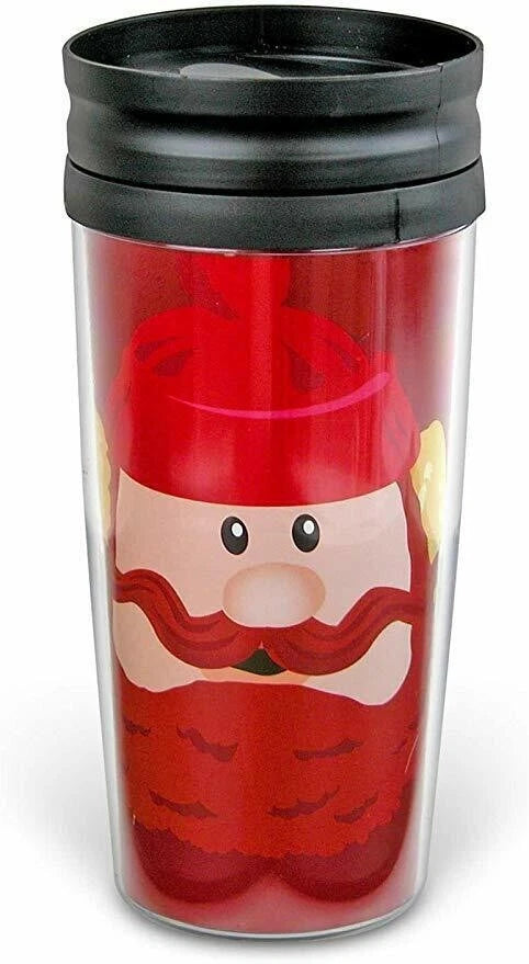 Yukon Cornelius Coffee Drink Cup Mug Thermal Snap Lid Xmas Stocking Stuffer
