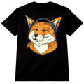 Fox T Shirt Headphones Music Graphic Tee Cute Funny Animal Art Design Top