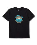 QUIKSILVER Blue T-Shirt Regular Fit Cotton Lightweight Daze End Graphic Print M
