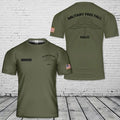 Custom Name Military Freefall Parachutist Badge HALO T-Shirt 3D
