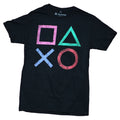 PlayStation Adult New T-Shirt - Distressed Classic  Buttons Pic s
