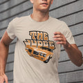Classic car Unisex T-shirt featuring orange 70 Pontiac GTO Judge muscle car