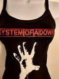 System of a Down Crop top Tank Toxicity self titled hand album Shirt  Glitter