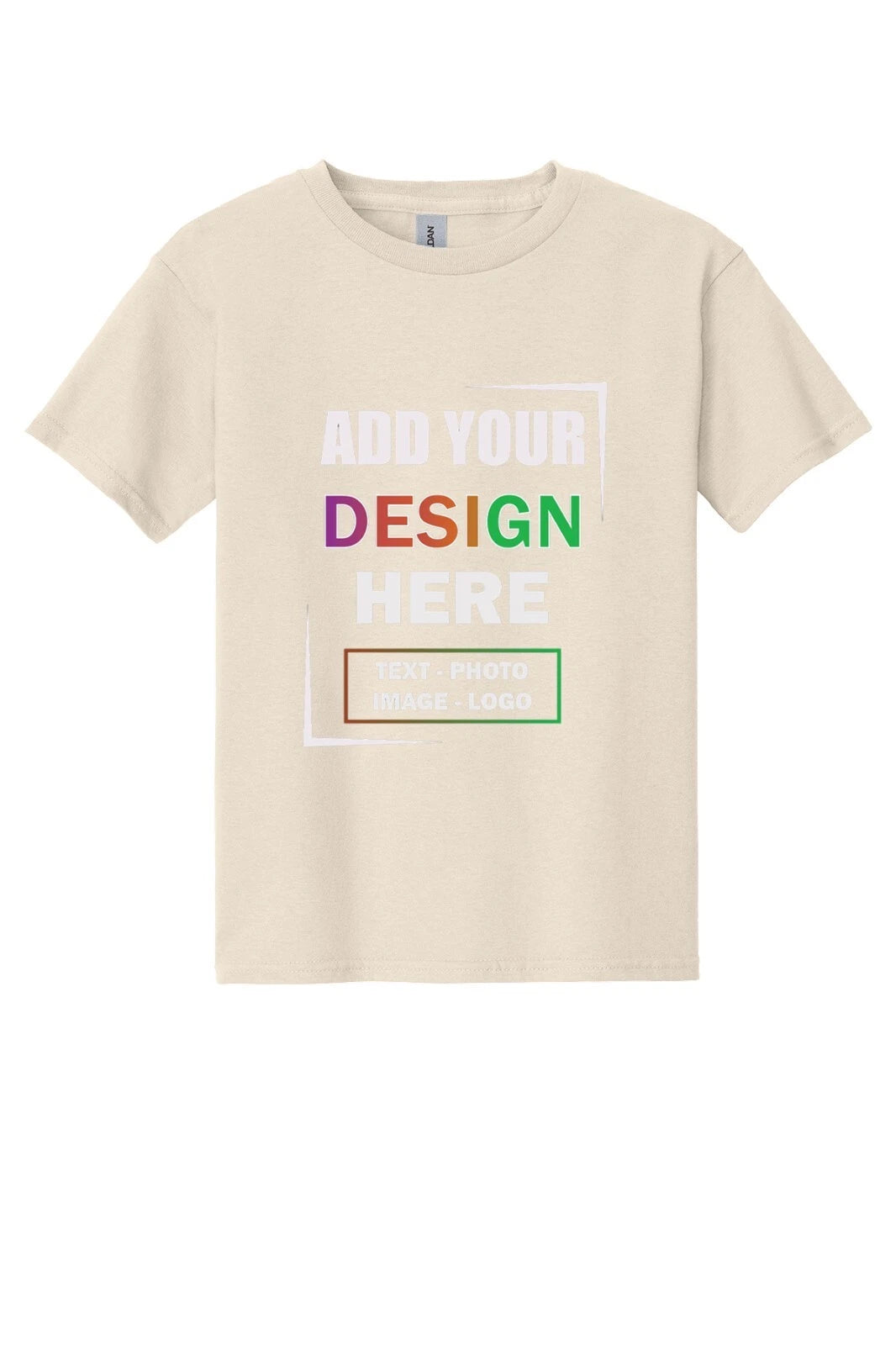 Personalized Custom Gildan Youth Heavy Cotton Kid's T-Shirt USA Gift Tee