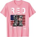 R.E.D Friday Military Remember Everyone Deployed Unisex-Adults US Flag T-Shirt