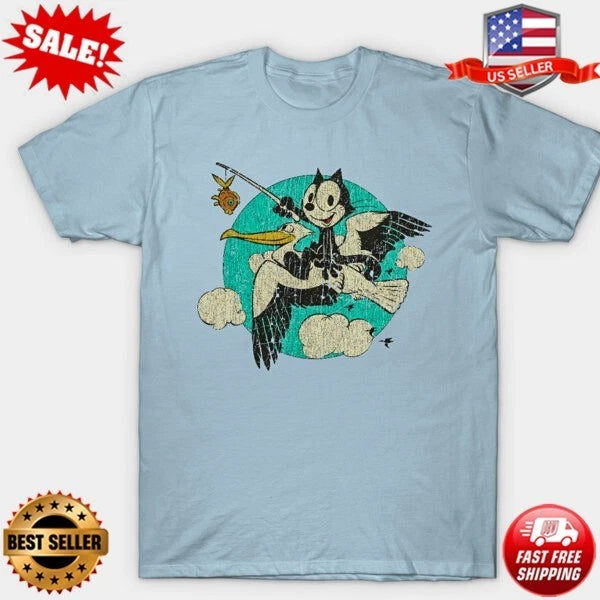 Felix The Cat Free Ride T-Shirt Felix The Cat T-Shirt S-5XL