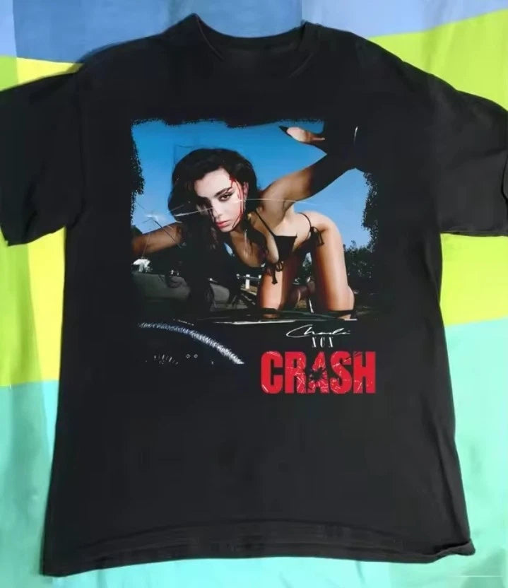Charlie XCX CRASH T-Shirt Unisex Cotton Casual Crew Neck S to 3XL.