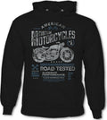BIKER HOODIE Motorbike Motorcycle Cafe Racer Chopper Bike Mens Funny Skull Top