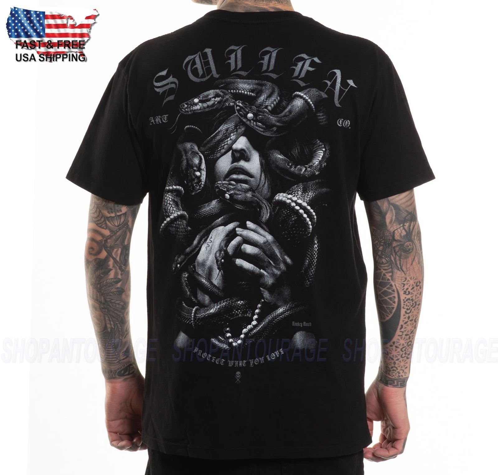 Sullen Art Collective Snake Eyes Premium SCM6878 T-Shirt For Men
