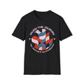 Retro Abstract Wave Pattern T-Shirt | Enjoy The Journey graphic