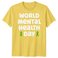 Ladies World Mental Health Day T Shirt WMHD Mind Awareness Ribbon Men Women Tee