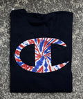 Champion Men’s Classic Graphic Tee in Blue Size Large