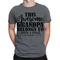 Personalised Any Names This Awesome Grandad Belongs To Custom Mens T-Shirt#TA-06