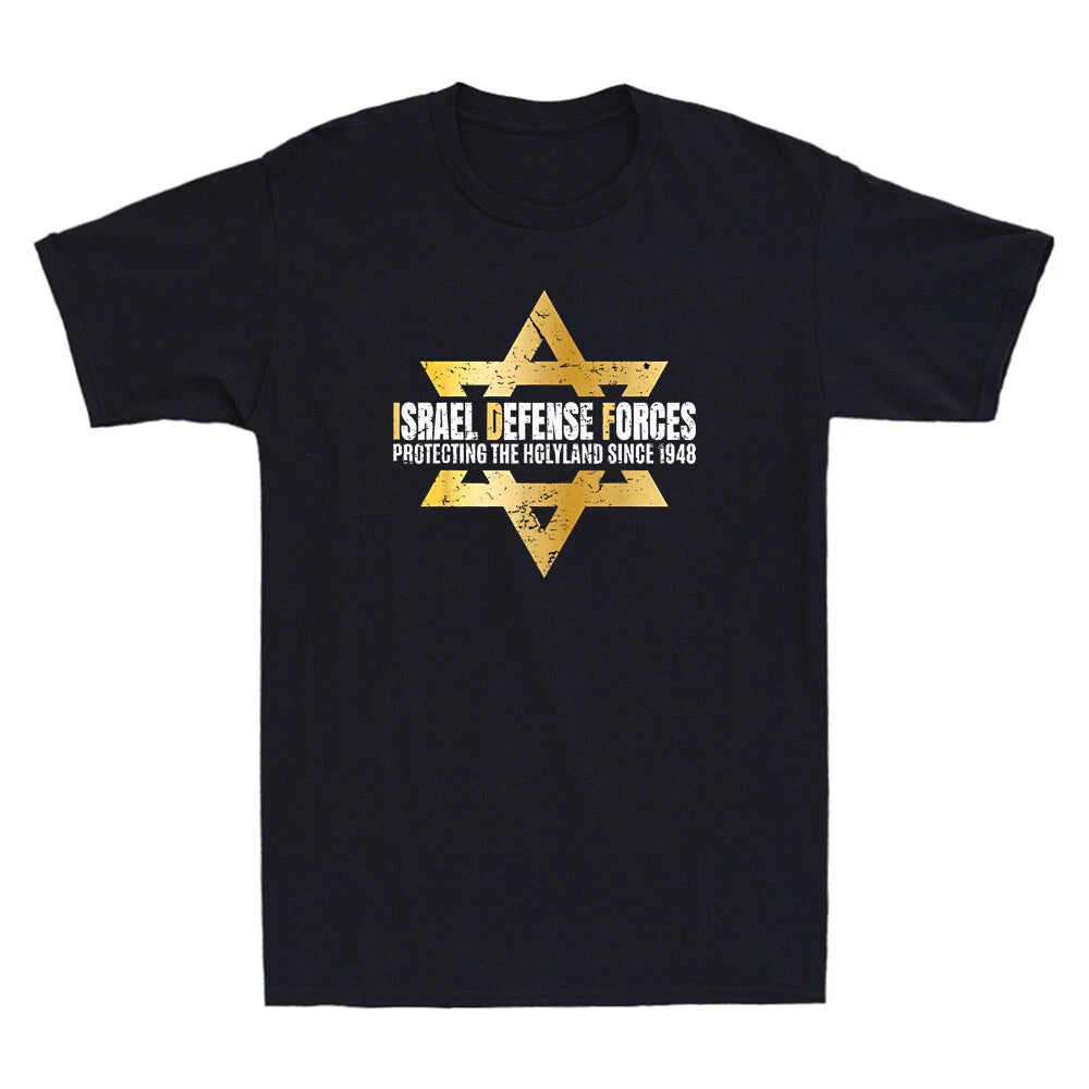 Support Israel Defense Force IDF Jewish Star of David Gift Vintage Men's T-Shirt