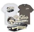 Black MK3 Ford Capri Personalised T Shirt Add Your Registration Retro Classic