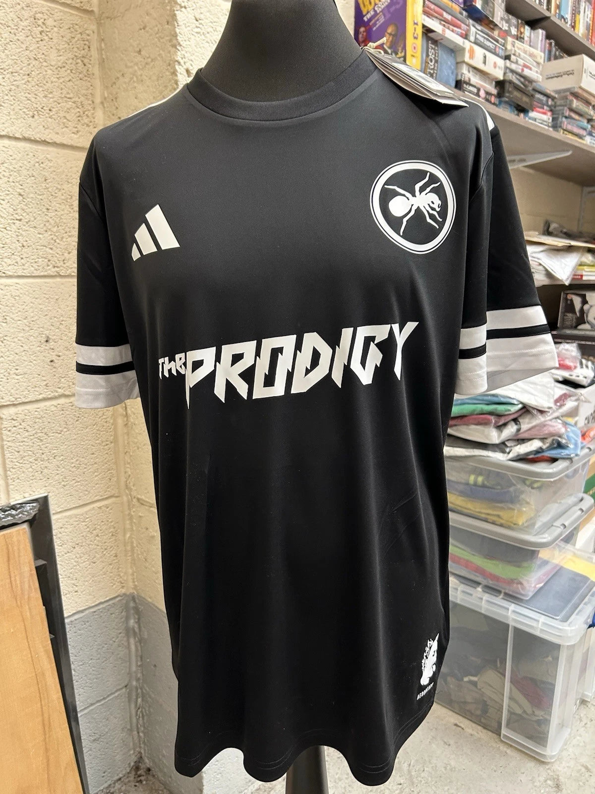 The Prodigy Keith Flint Football Shirt  Adidas custom Size Large