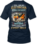 Electrician Premium T-Shirt Made in the USA Size S to 5XL