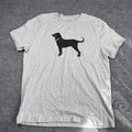 The Black Dog Mens Classic Collection Graphic T-Shirt Gray Large 2025 Logo