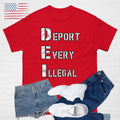 DEI - DEPORT EVERY ILLEGAL Border Patrol Tshirt, MAGA ICE Support unisex shirt