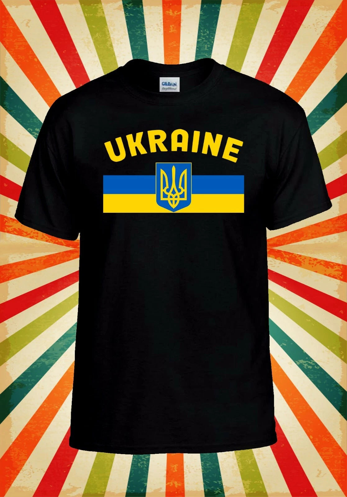Ukraine Flag Freedom Cool Retro Men Women Vest Tank Top Unisex T Shirt 2722