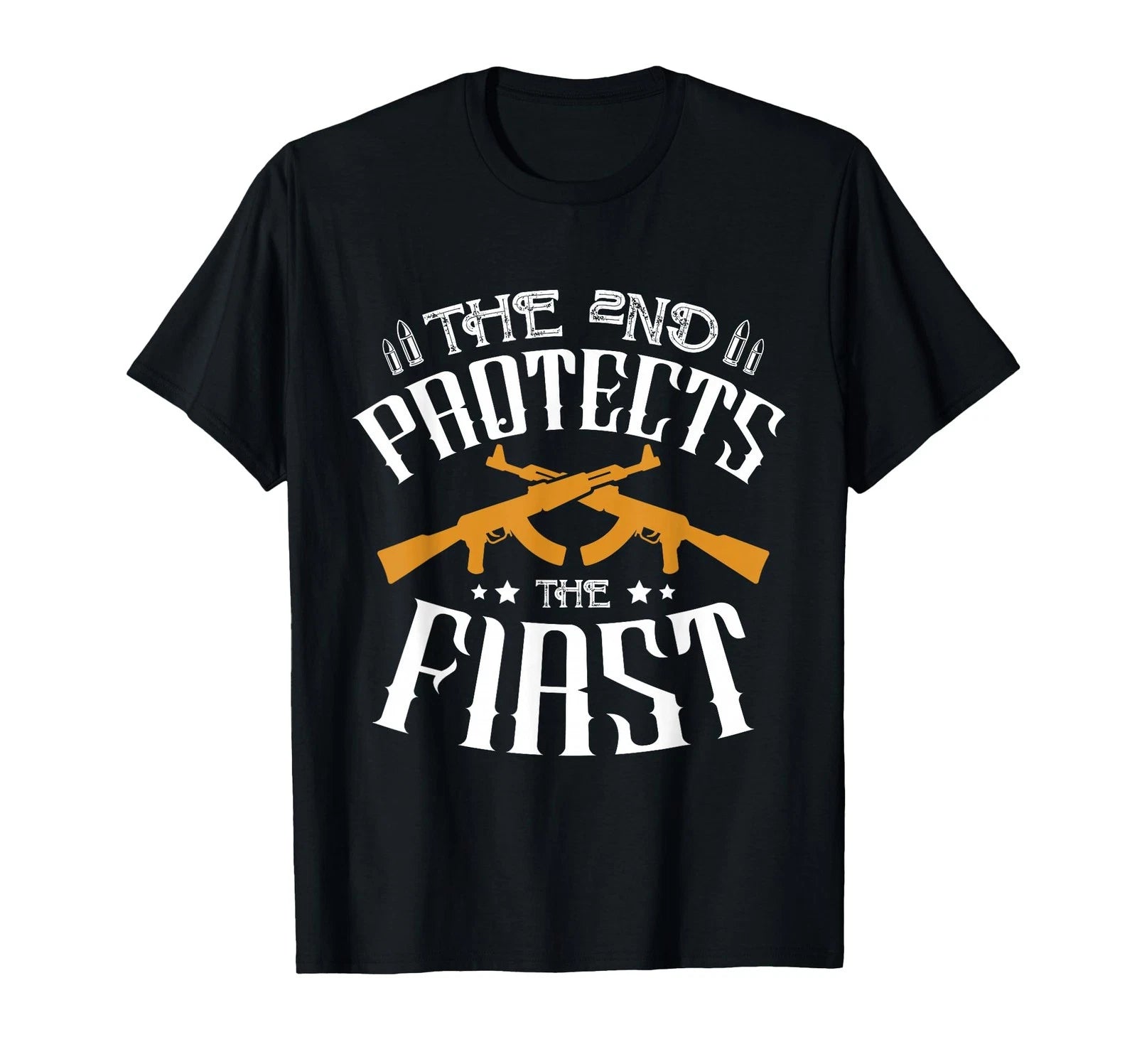 The 2nd Protects The First Gun Rights Second Amendment T-Shirt