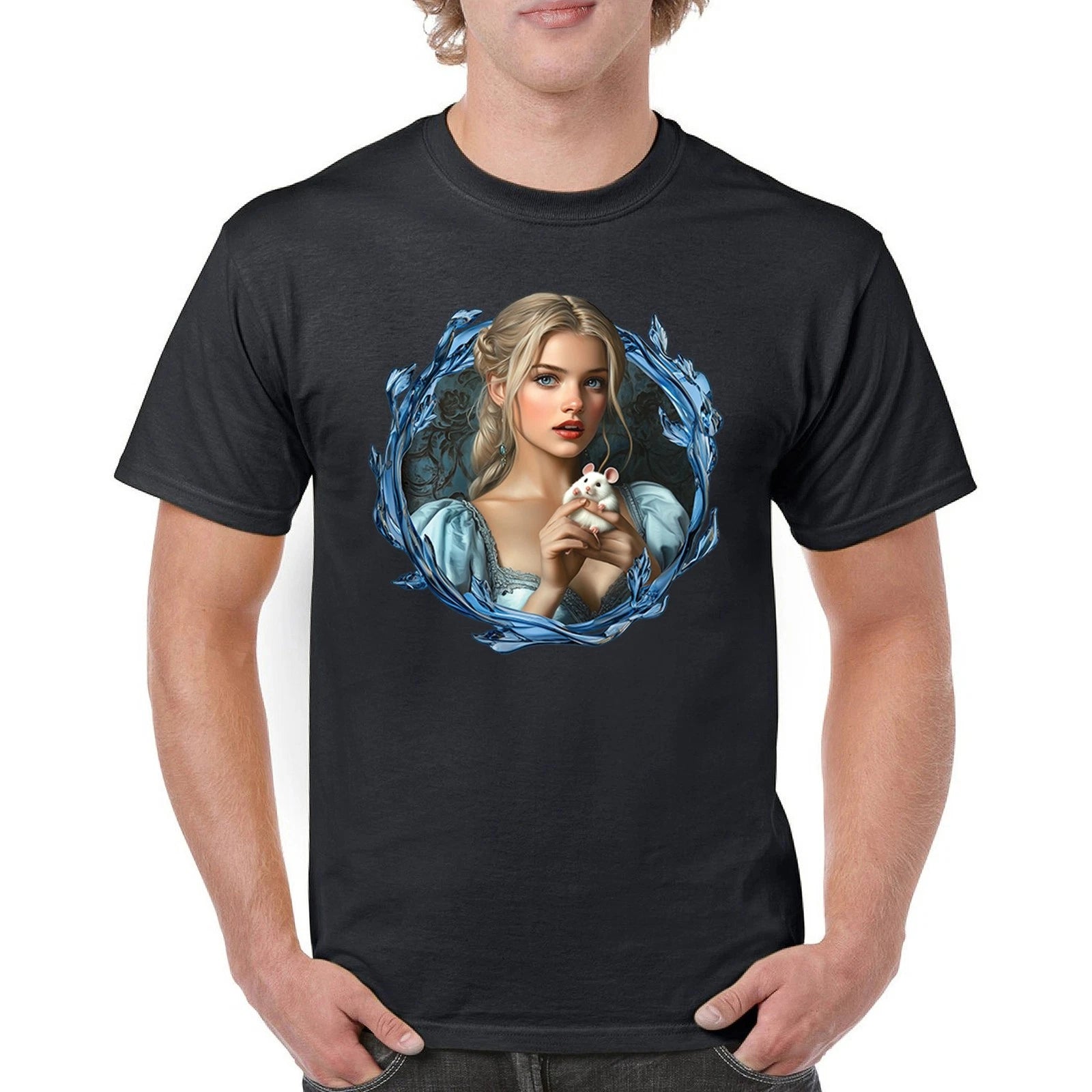 Storybook Cinderella T-shirt Fairytale Romantic Elegant Princess Men's Tee