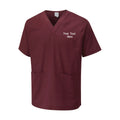 Personalised Custom Embroidered Unisex Scrub Tunic Hospital Work Wear Uniform