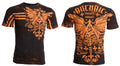 ARCHAIC by AFFLICTION Men T-shirt Vanish Black Orange Regular Fit M-XL NWT