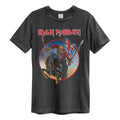 Amplified Iron Maiden Trooper On Steed Mens Charcoal T Shirt Iron Maiden Tee