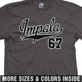 67 Impala PRO Script T-Shirt | 1967 SS Jersey Team Sports Logo Design Print Tee