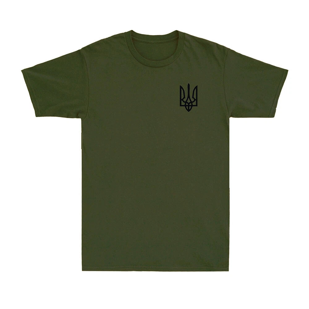 Ukraine Army Cult Shirt Coat of Arms Zelensky Ukraine Trident Logo Men's T-Shirt