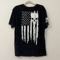 Howitzer Style Men's T-Shirt PATRIOT TORN Black Lava Wash Military Grunt