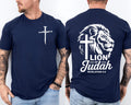 Christian Faith Jesus Christ Lion of Judah Strength Cross Three Nails 2 Sided