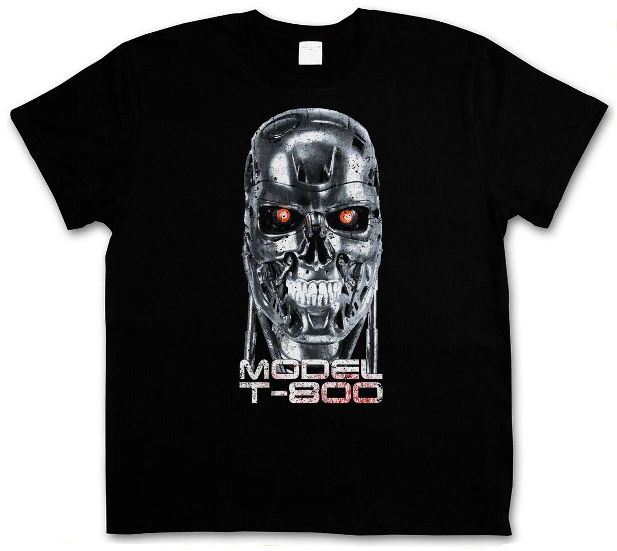 SKULLHEAD MODEL T-800 T-SHIRT Cyberdine Skynet Movie Cyborg Terminator
