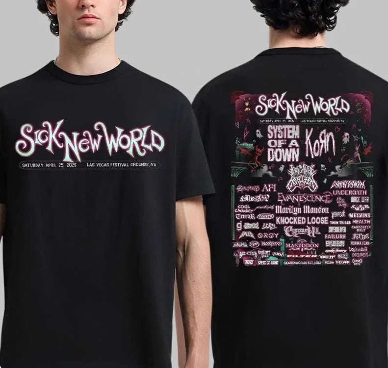 Sick New World Festival Lineup In Las Vegas NV On April 25 2026 Unisex T-Shirt