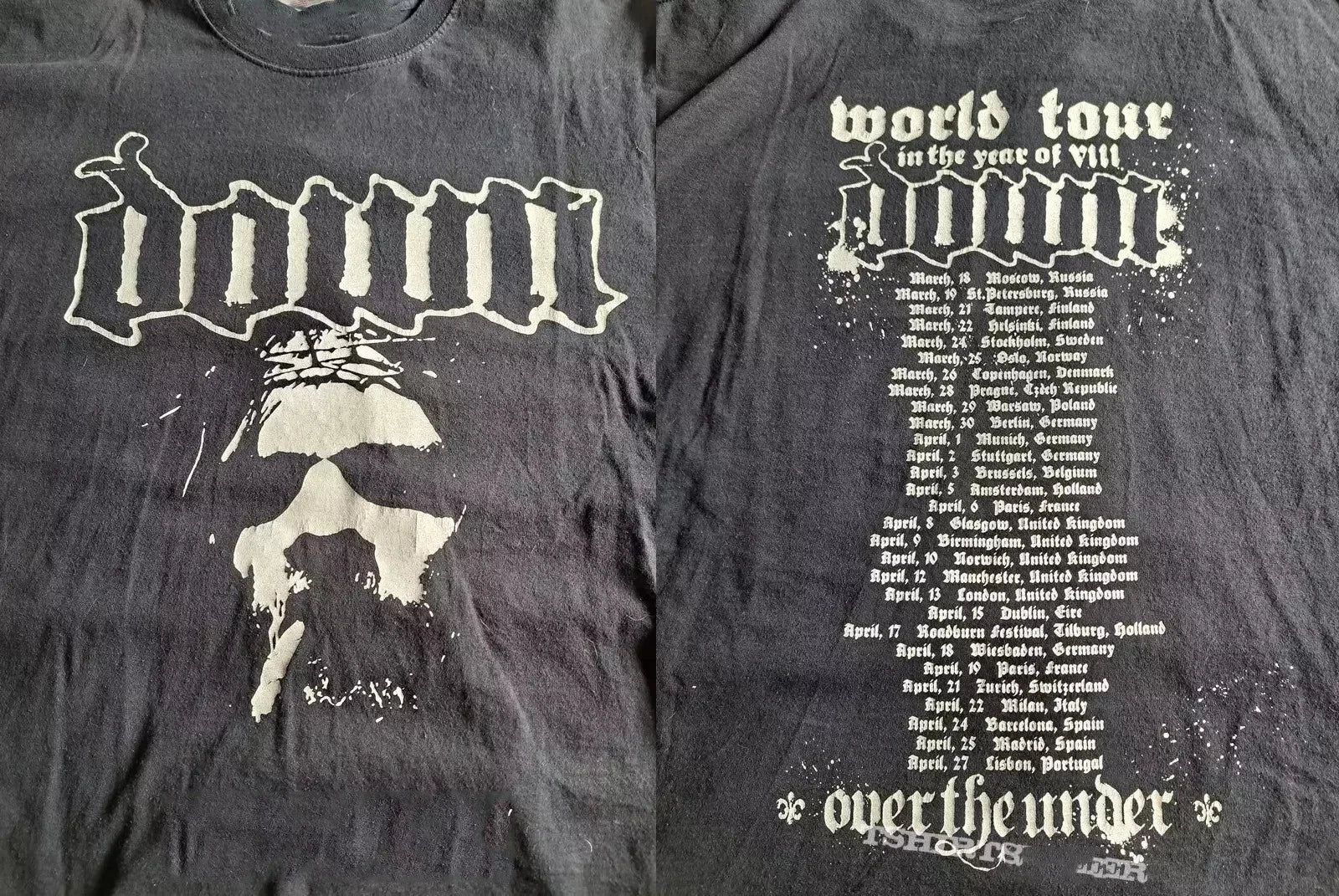 Down Band World Tour In The Year T Shirt Full Size S-5XL US1585