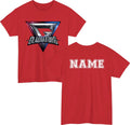Personalised Gladiators Metallic TV Show T-Shirt - Custom Name Unisex Sports Top