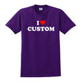 I HEART CUSTOM TEXT NAME NICOLE GIRLFRIEND MY LOVE VALENTINE GF GIFT TEE T-SHIRT