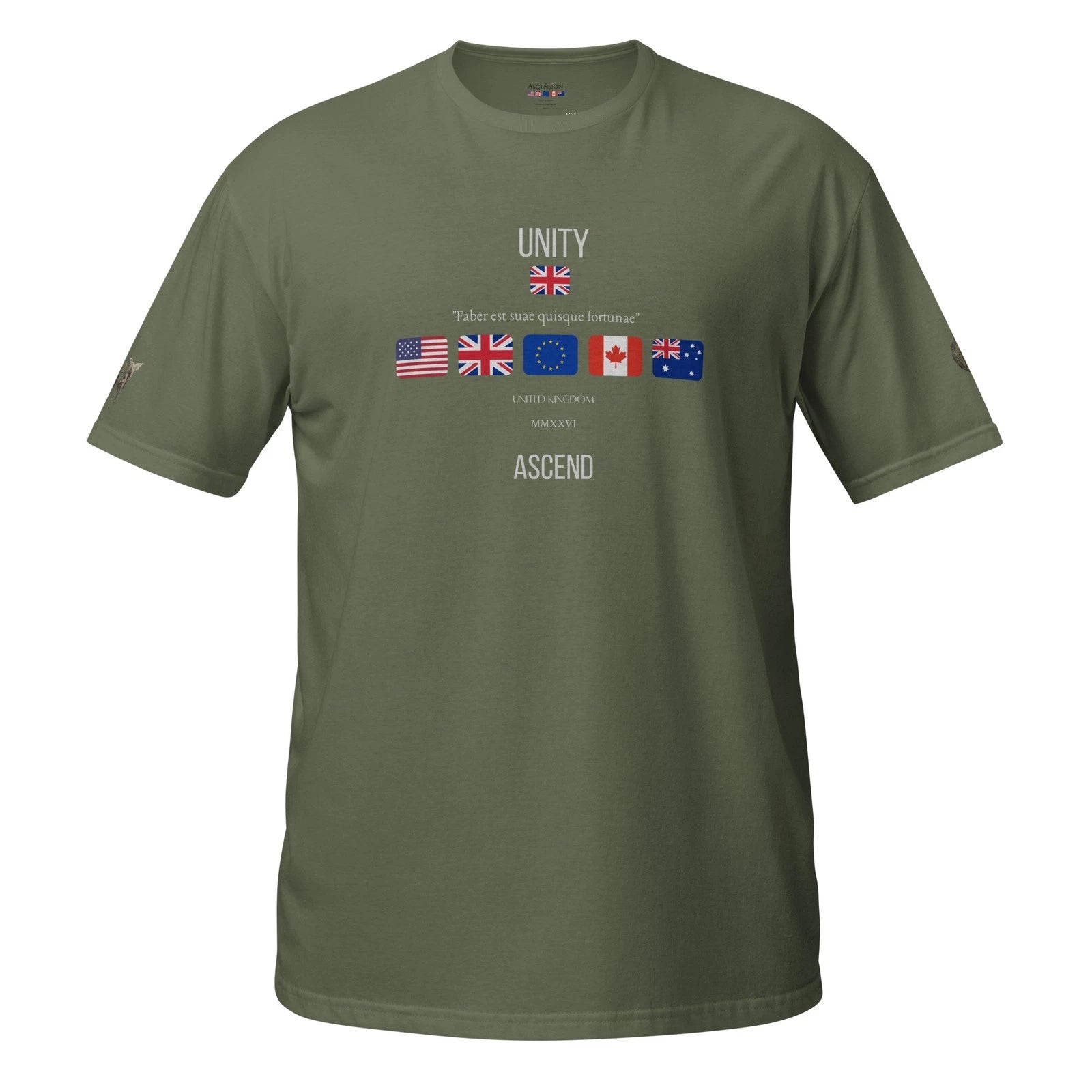 Military green Ascension Short-Sleeve Unisex T-Shirt