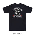 Touch My Beard and Tell Me I'm Pretty Monkey Gift (Print On Back) Men's T-Shirt