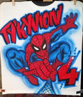 Custom Airbrushed Spiderman Avengers Shirt w/ Name (Sizes 6 months - Adult 5XL)