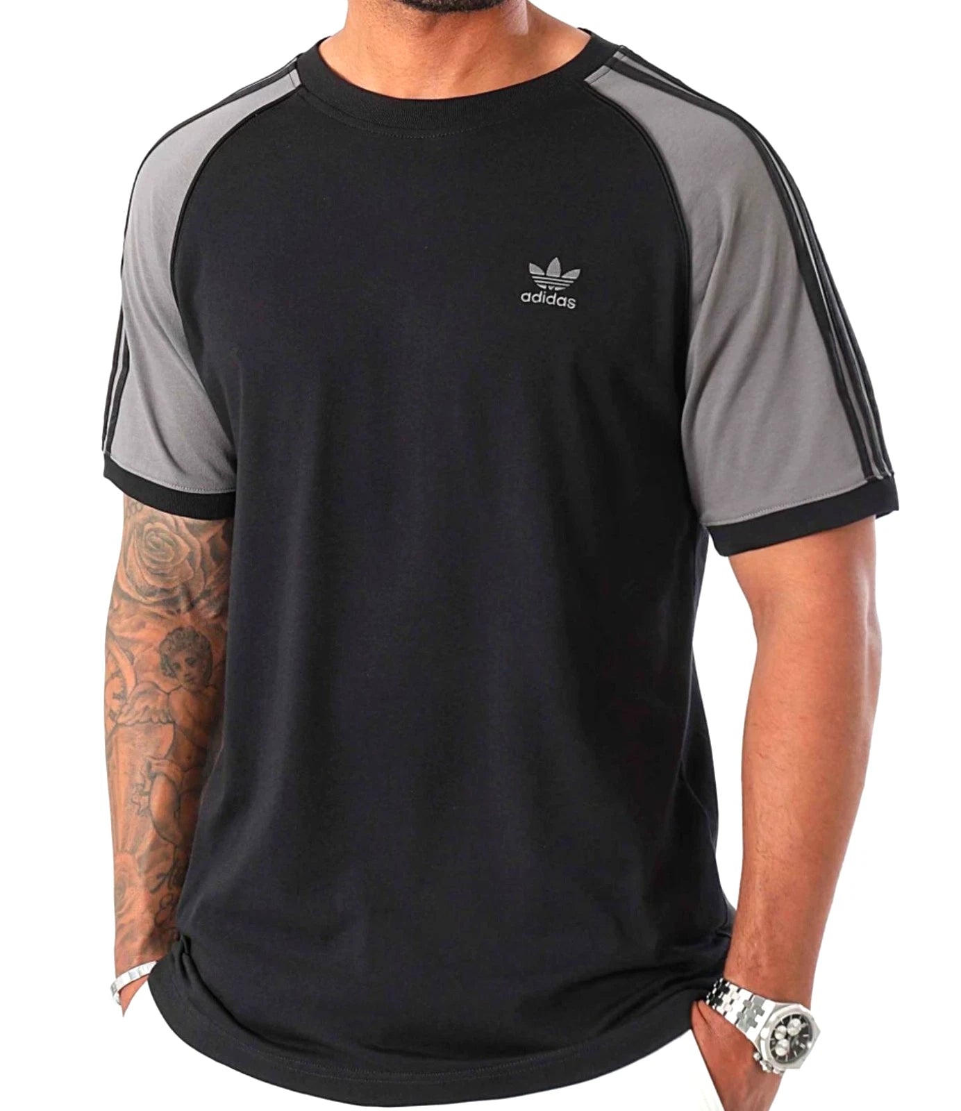NEW MENS ADIDAS ORIGINALS 3-STRIPES CALIFORNIA TREFOIL TEE SHIRT ~ XL ~  #IW5818
