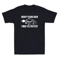 Many Years Ago I Was The Fastest Funny Sperm Graphic Quote Vintage Men's T-Shirt