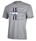 FORD MUSTANG MENS GRAY DISTRESSED PRINT SHORT SLEEVE  TEE SHIRT 93444